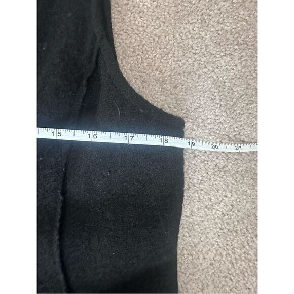 Chico’s Black 100% Boiled Wool Women’s Vest Snap Closure - Picture 6 of 13